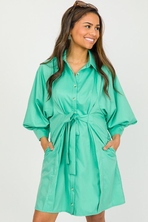 Trend Setter Shirt Dress, Green - 0301-125.jpg