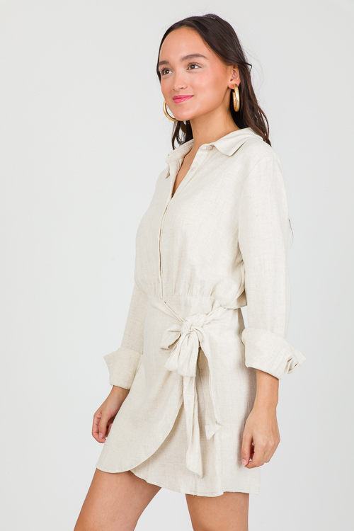 Natural Wrap Skirt Dress