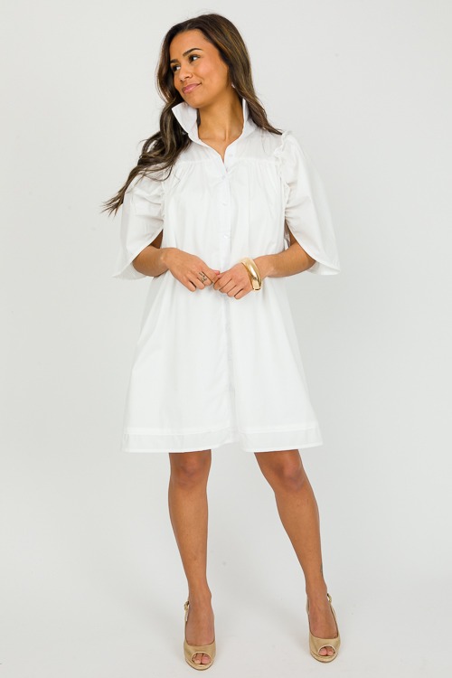 Preppy Button Up Dress, White - 0301-92.jpg