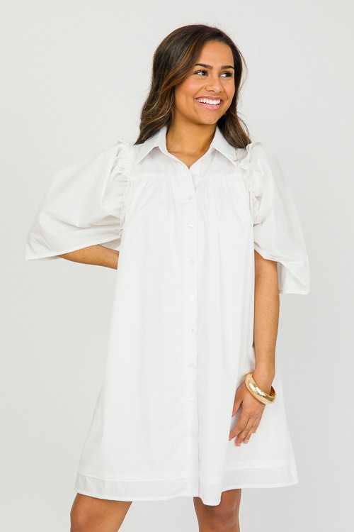 Preppy Button Up Dress, White - 0301-93.jpg