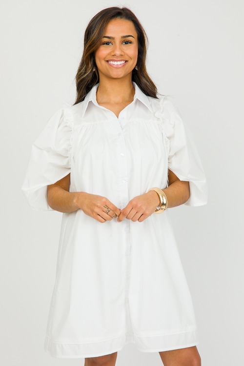 Preppy Button Up Dress, White - 0301-94.jpg