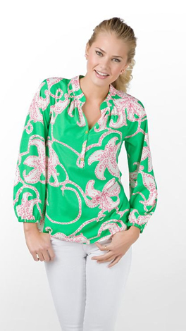 Lilly Pulitzer FABulous Elsa Blouse