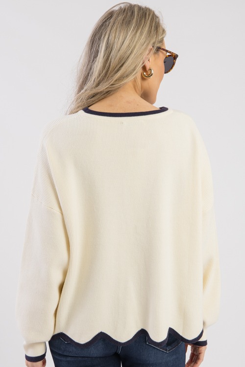 Stripe Trim Sweater, Off White/Navy - 0304-14.jpg