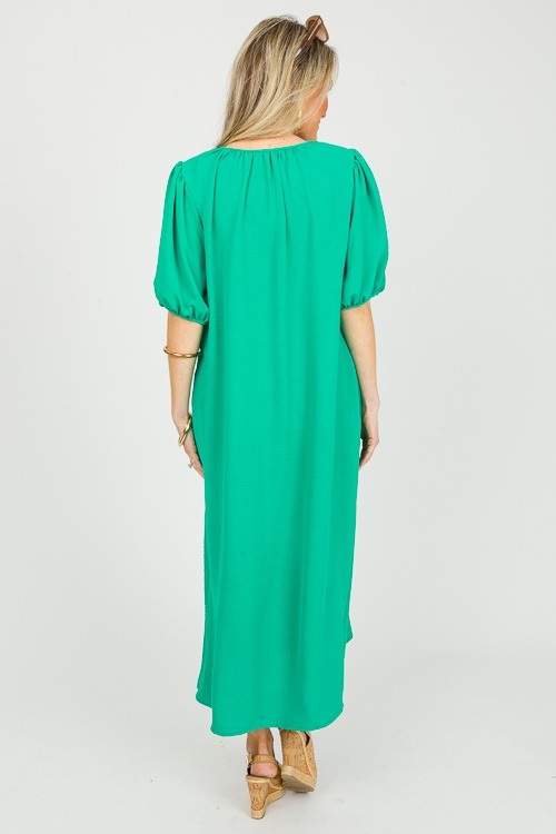 Split Neck Midi, Green - 0304-40.jpg