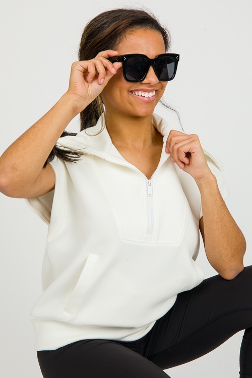 Modal Quarter Zip Top, Cream - 0304-81p.jpg