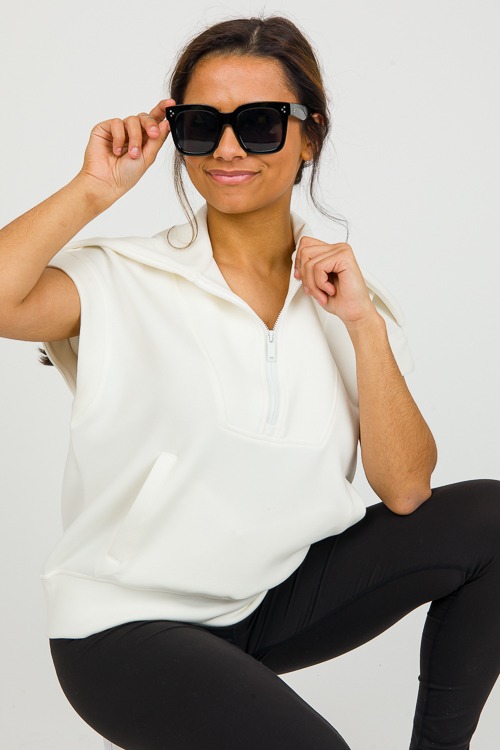 Modal Quarter Zip Top, Cream - 0304-85.jpg