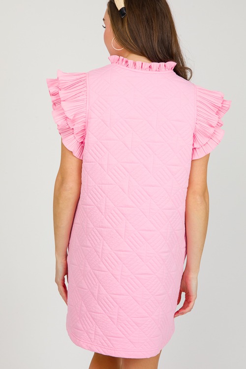 Quilted Ruffle Dress, Pink - 0304-93.jpg