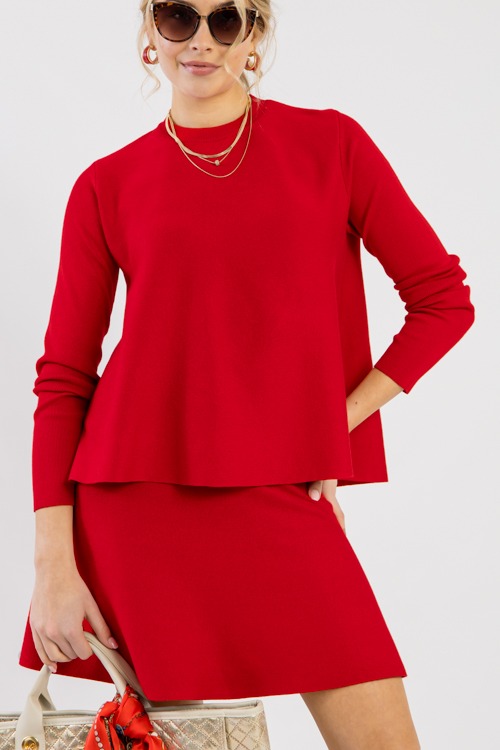 Meagan Sweater, Red