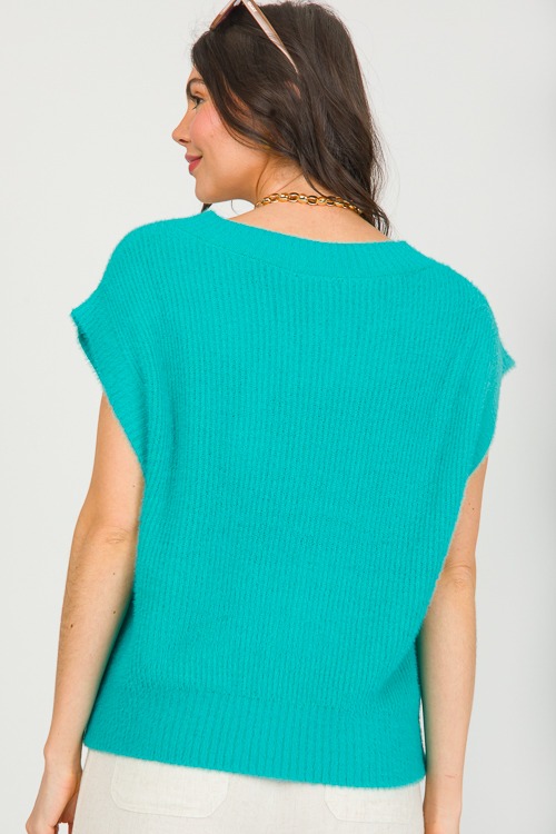 V-Neck Fuzzy Sweater Vest, Jade - 0305-128-Edit.jpg