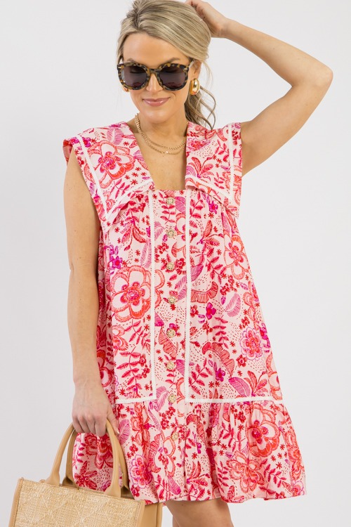 Floral Fever Dress, Pink