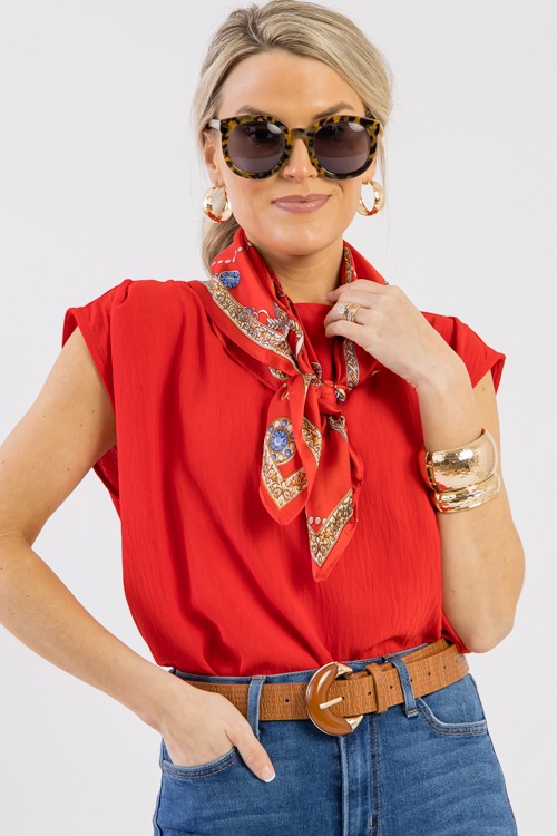 Raven Blouse, Tomato