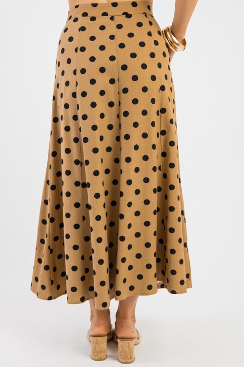 Polka Dot Maxi Skirt, Mocha Black - 0306-115.jpg