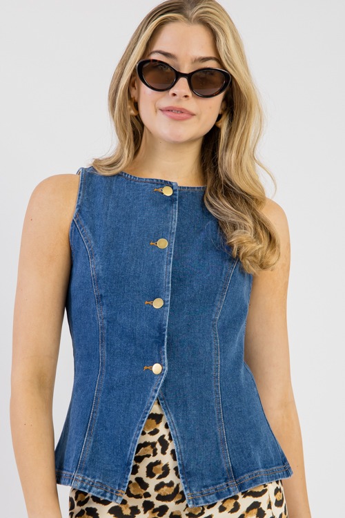 Drew Denim Vest