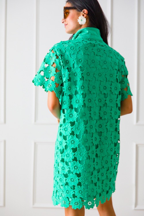Floral Lace Shirt Dress, Emerald - 0307-222-Edit.jpg