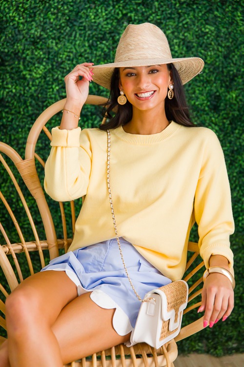 Collins Sweater, Lt. Yellow