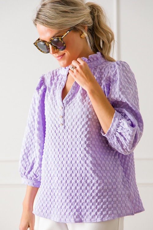 Check Texture Blouse, Lavender - 0307-315.jpg