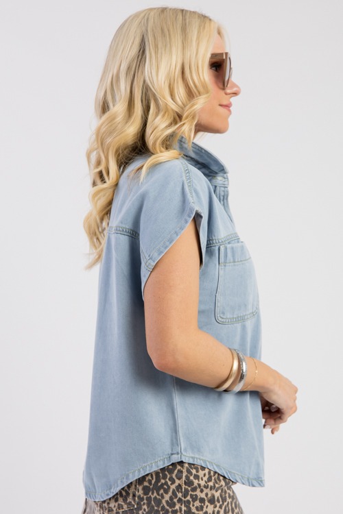 Denim Short Sleeve Shirt - 0307-38.jpg