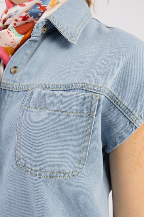 Denim Short Sleeve Shirt - 0307-43.jpg