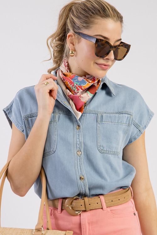 Denim Short Sleeve Shirt - 0307-44.jpg