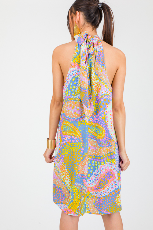 Jackie Halter Dress, Multi Floral