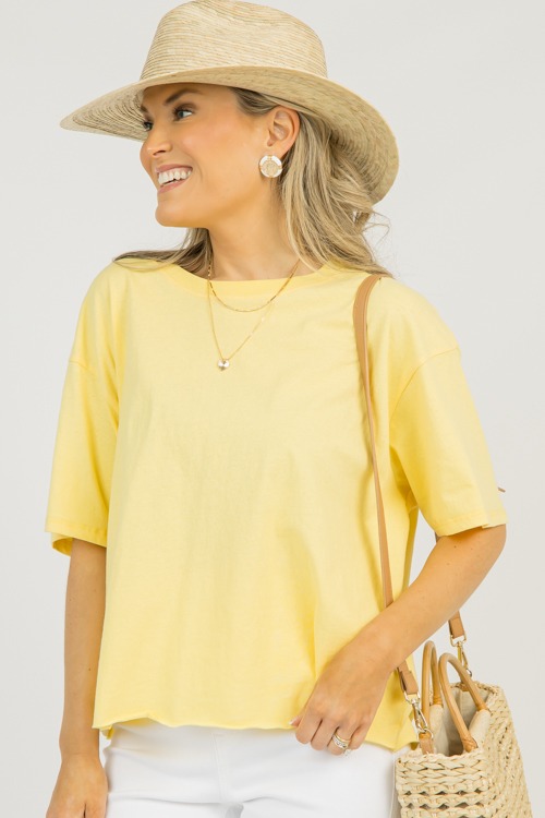 Raw Hem Tee, Creamy Yellow - 0310-94.jpg