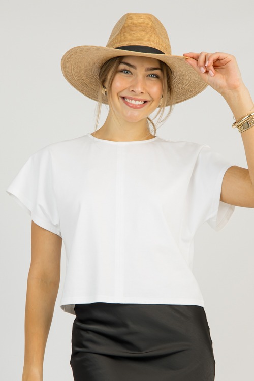 Simple Dolman Sleeve Tee, White - 0311-50p.jpg