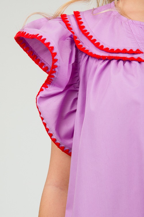 Stitch Contrast Ruffle Dress, Lilac - 0312-2h.jpg