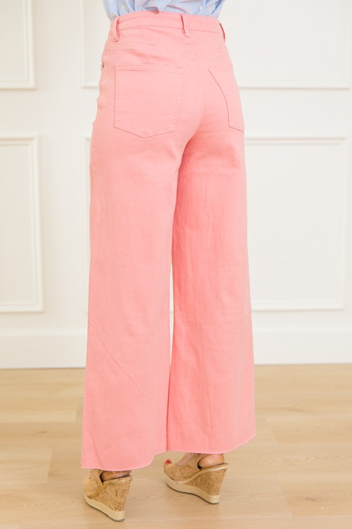 Raw Hem Wide Leg Pants, Peach Blossom - 0313-222.jpg