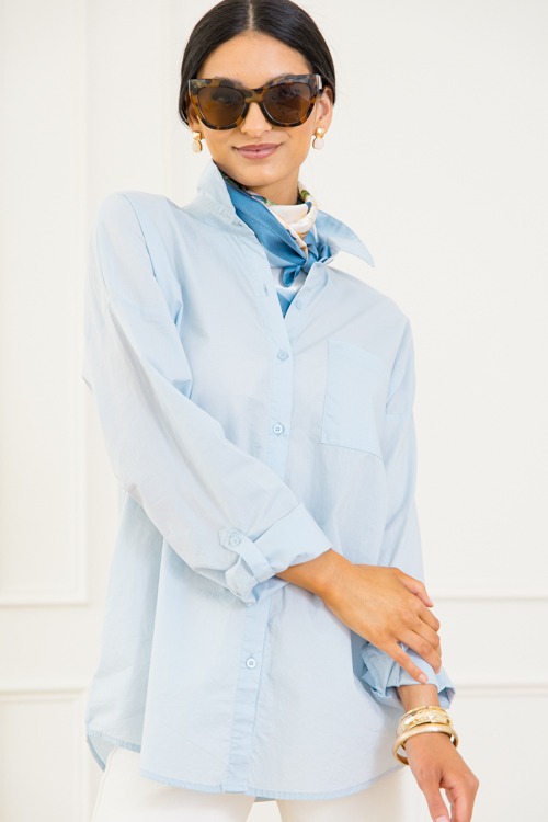 Effortless Button Down, Blue