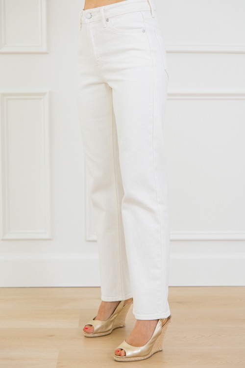 Dani Straight Jeans, Cream