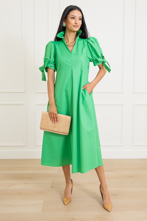 Bow Sleeve Maxi, Green - 0313-334.jpg