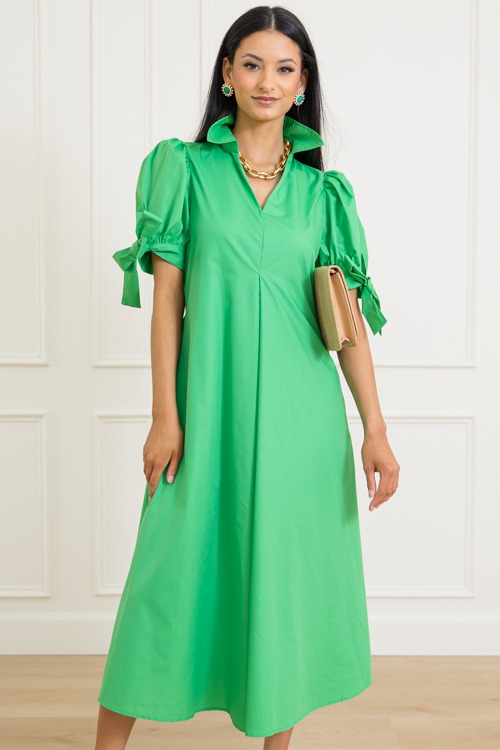 Bow Sleeve Maxi, Green - 0313-335.jpg