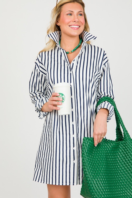 Classic Stripe Shirt Dress, Off White - 0313-35p.jpg