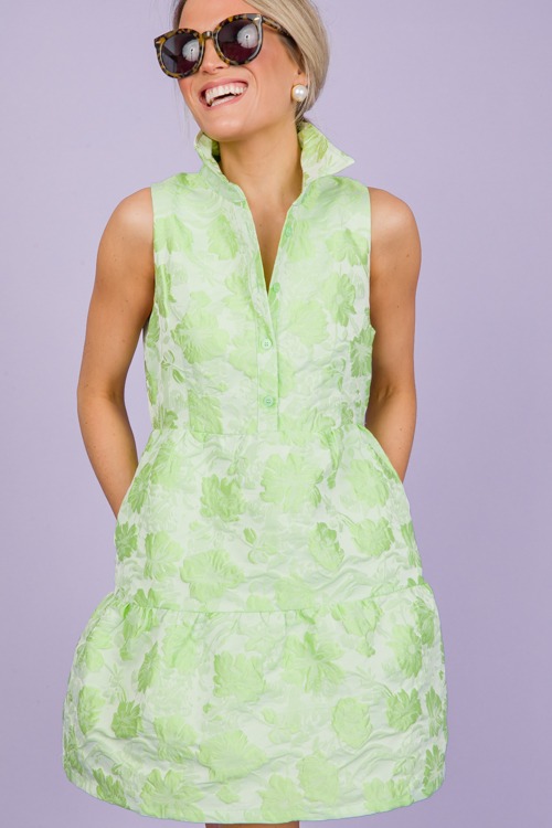 Brocade Floral Dress, Sage Lime - 0313-460.jpg