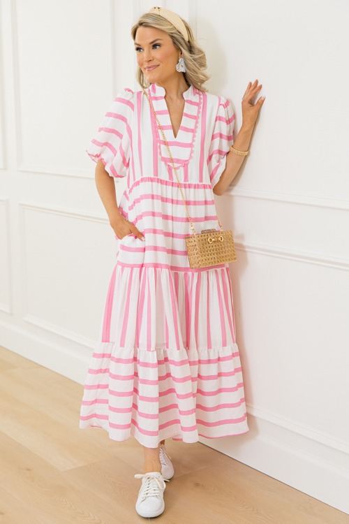 Brinley Stripe Maxi, Pink