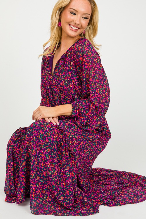 Floral Chiffon Midi, Navy Magenta - 0314-132p.jpg