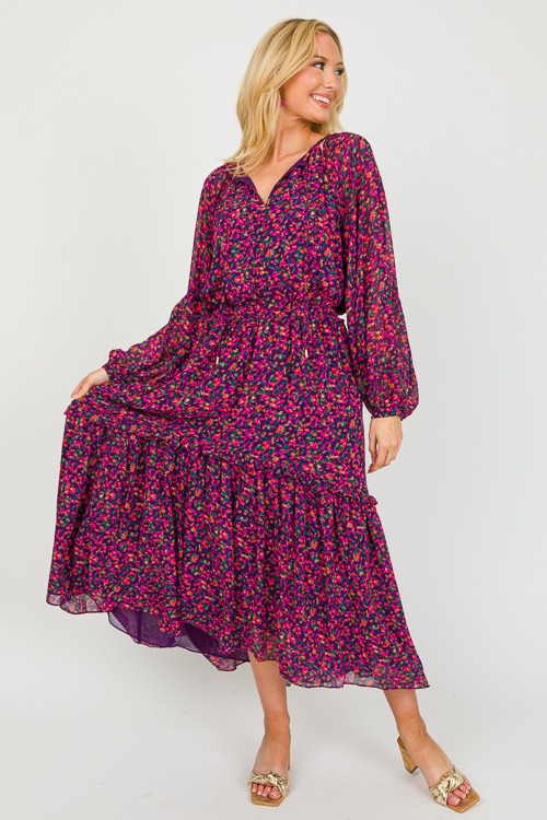 Floral Chiffon Midi, Navy Magenta - 0314-134.jpg