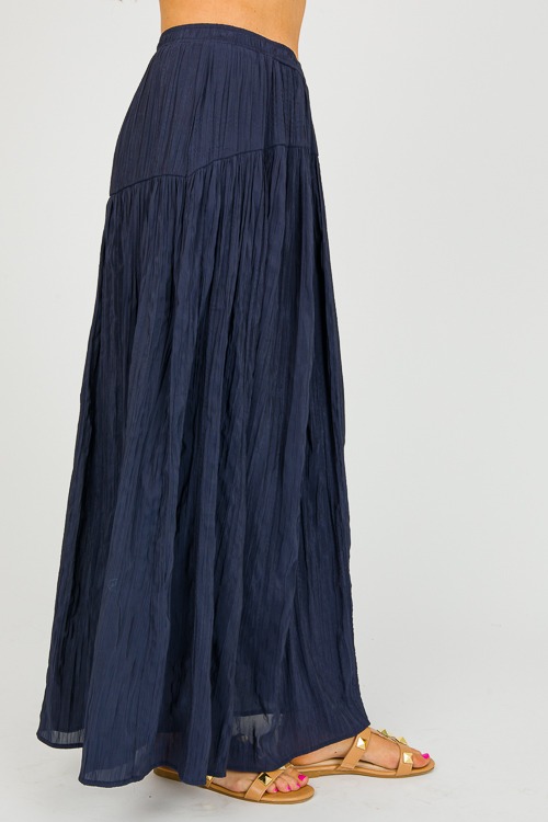 Navy blue cotton maxi skirt best sale