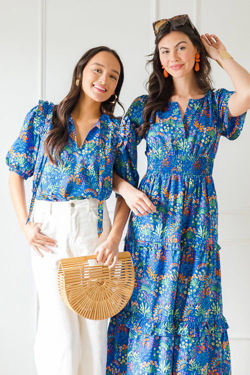 the MALABAR maxi - blue floral