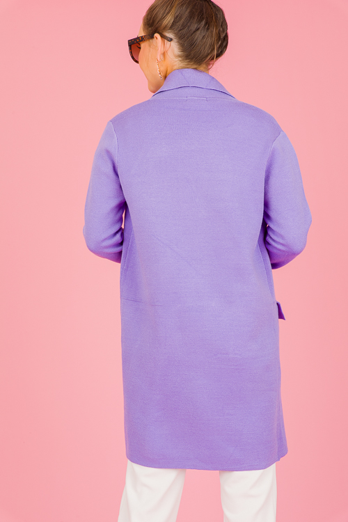 Sweater Knit Topper, Purple