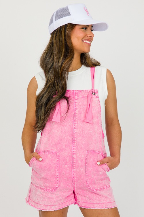 Knot Strap Denim Overalls, Pink - 0319-52p.jpg