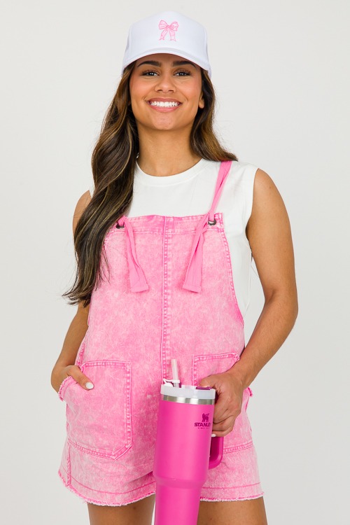 Knot Strap Denim Overalls, Pink - 0319-55.jpg