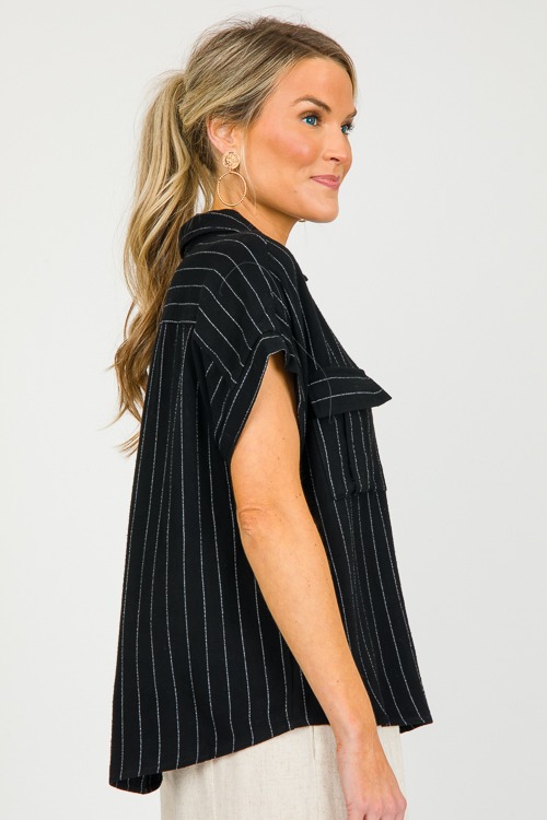 Linen Button Up Top, Blk Stripe - 0320-31.jpg