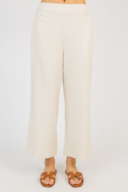 Sylvie Linen Pants, Natural