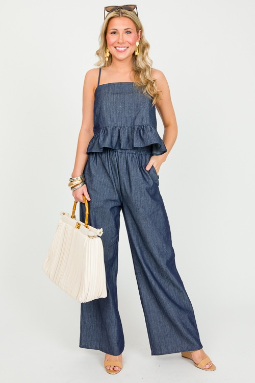 Chambray Pants Set, Denim - 0321-17p.jpg