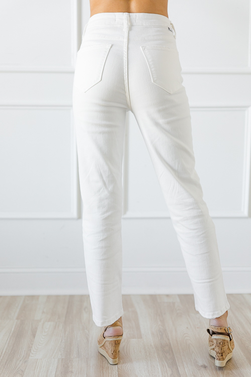 Whitley Straight Jeans, White