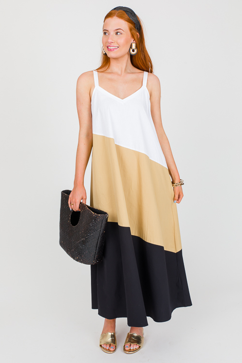 Mackenzie Colorblock Maxi, Black