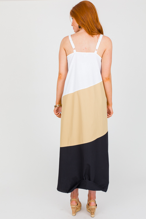 Mackenzie Colorblock Maxi, Black