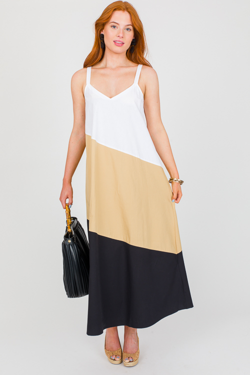 Mackenzie Colorblock Maxi, Black