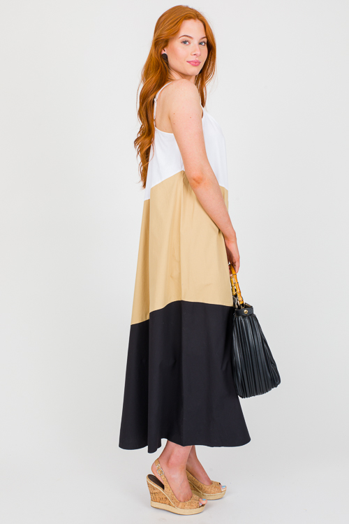 Mackenzie Colorblock Maxi, Black